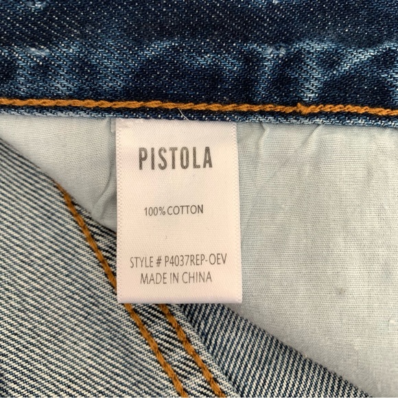 Pistola Devin Distressed Denim Blue Jean Shorts in 111 Vintage Size 30 - Picture 13 of 14